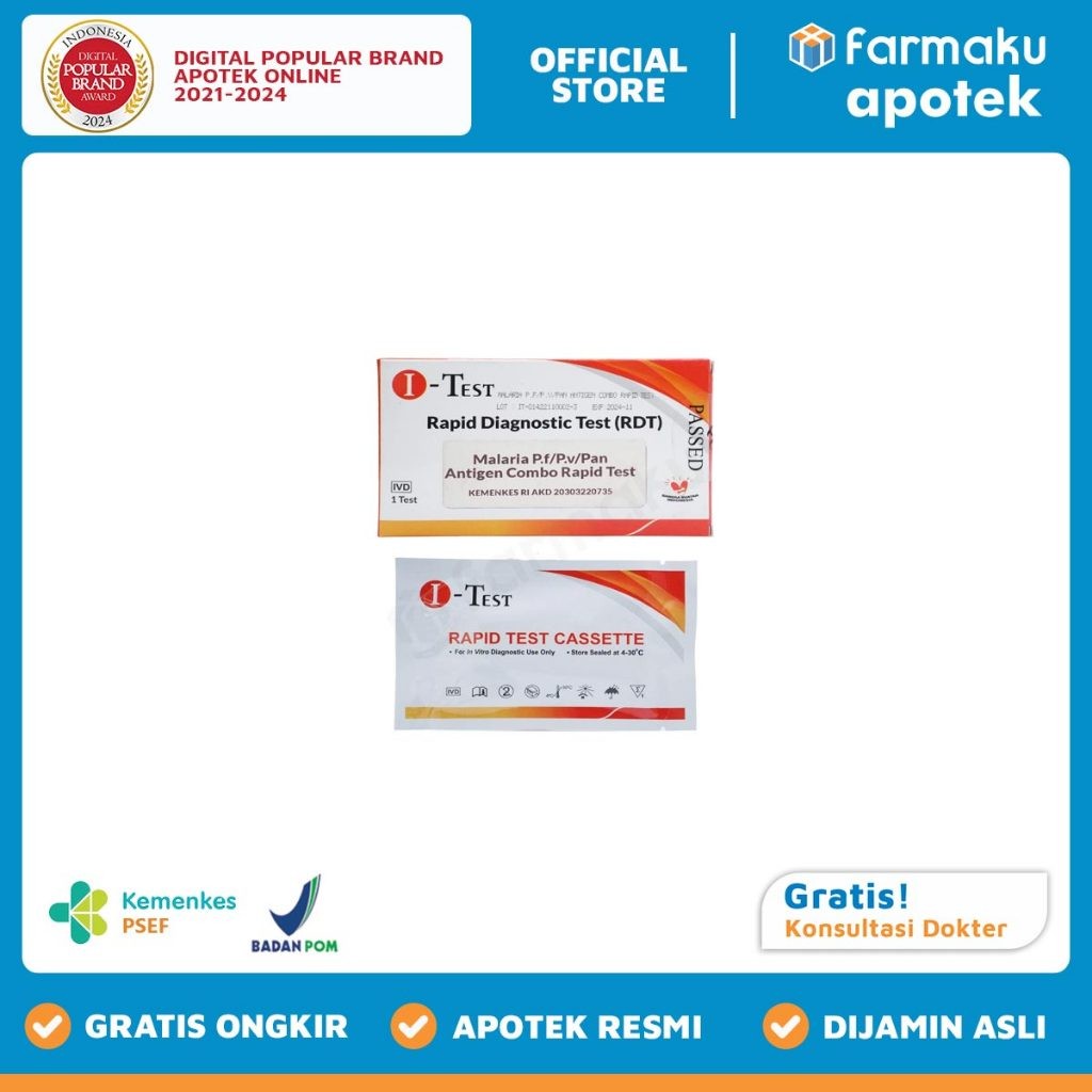 I-Test Malaria Antigen Combo Rapid Test 1 Pcs
- BIN