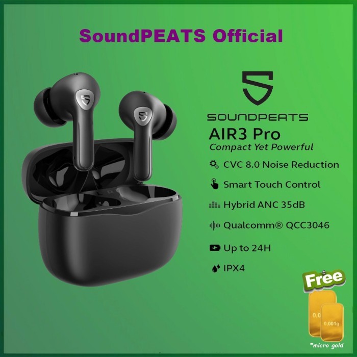 Soundpeats Air3 Pro Hybrid Tws Anc True Wireless Earbuds Air3Pro Air 3