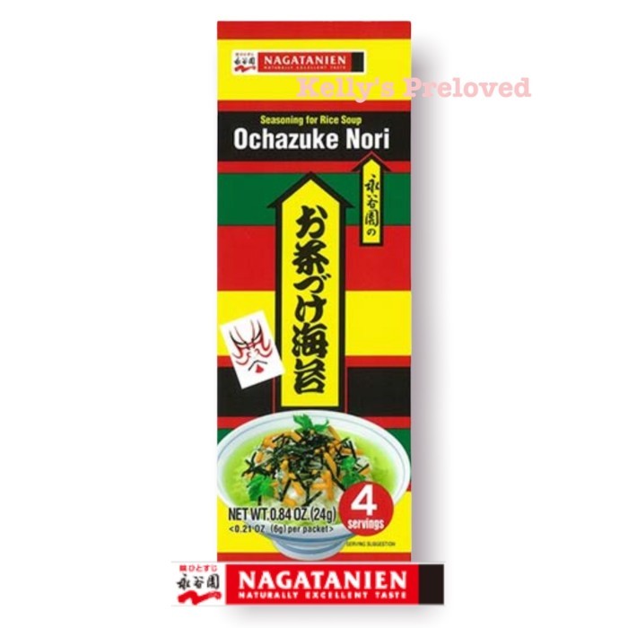 

PROMO! NAGATANIEN OCHAZUKE NORI 24 gr 4 SERVINGS SEASONING FOR RICE SOUP