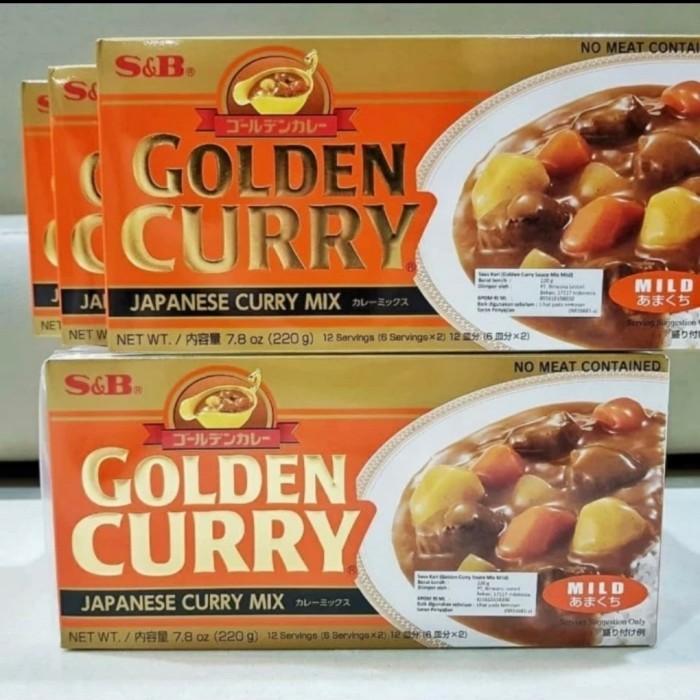

golden curry mild 220gr / GOLDEN CURRY MILD 220 GR