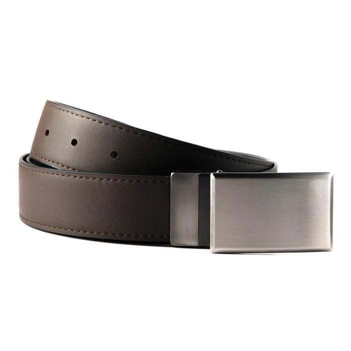 Terbaru Heymale Reversible Belt Bundling Package Ikat Pinggang Pria Black - Dark Brown