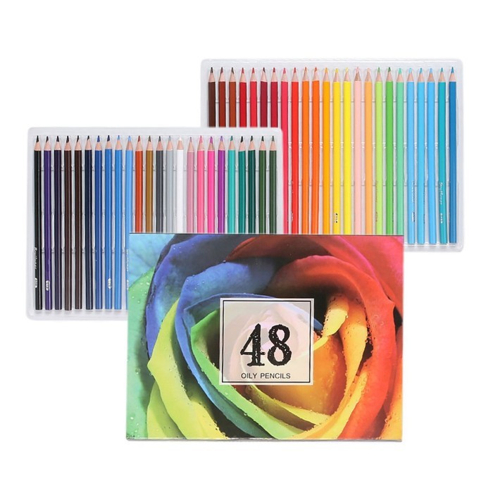 

brutfuner pensil warna oil base 48 warna