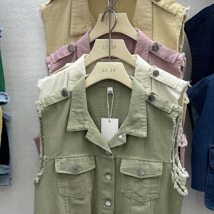 Best Seller Vest Yoona Import Denim Premium Wanita
