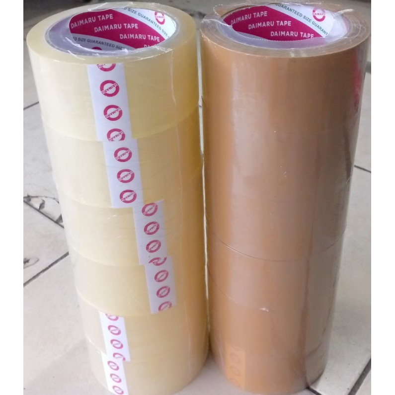 

Barang Terlaris Lakban Bening / Coklat Merk Daimaru 2 Inchi Harga Satu Slop Isi 6Bh Murah Cod