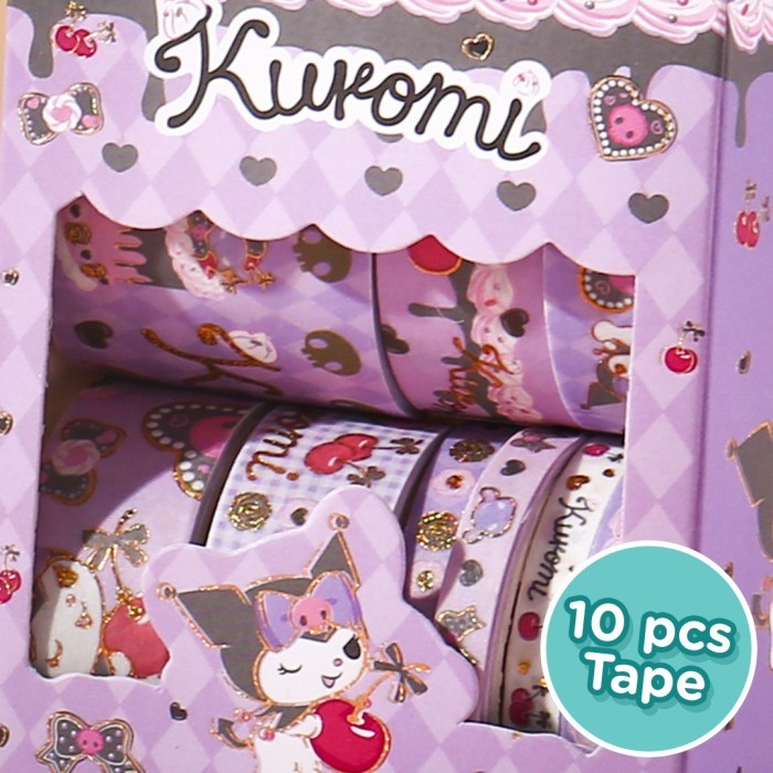 

Diskon Tokkado Sanrio Timmi Tape 10In1 Selotip Sellotape Isolasi Original Lucu Premium Glitter Doff