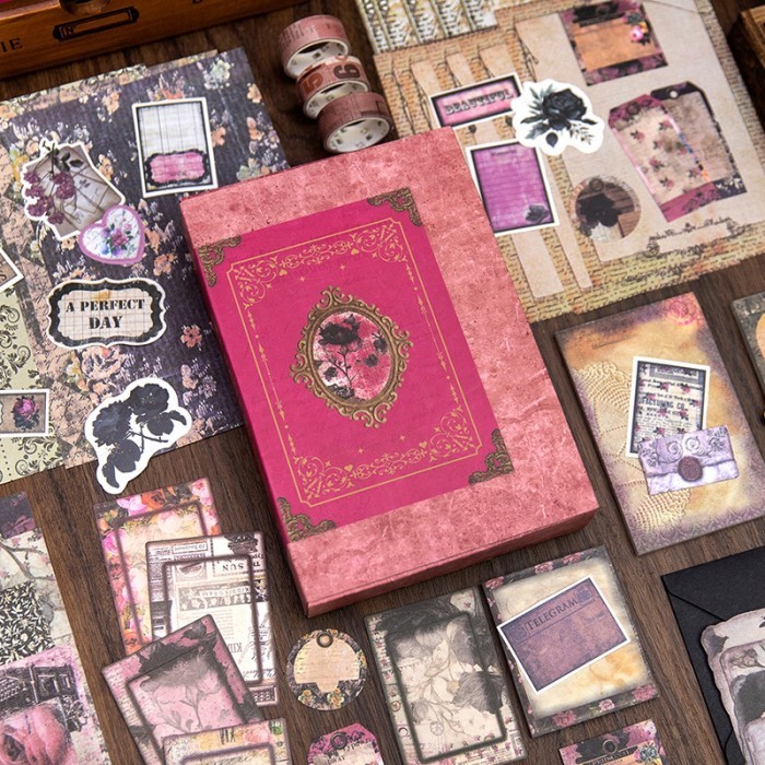 

Terbaru!! (3Ca) Washi Tape Selotip Set Paper Background Journaling Vintage Cod