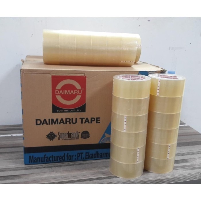 

Promo 1 Box Lakban Daimaru 2 Inch X 90 Yard - Bening / Coklat Khusus Instant Cod
