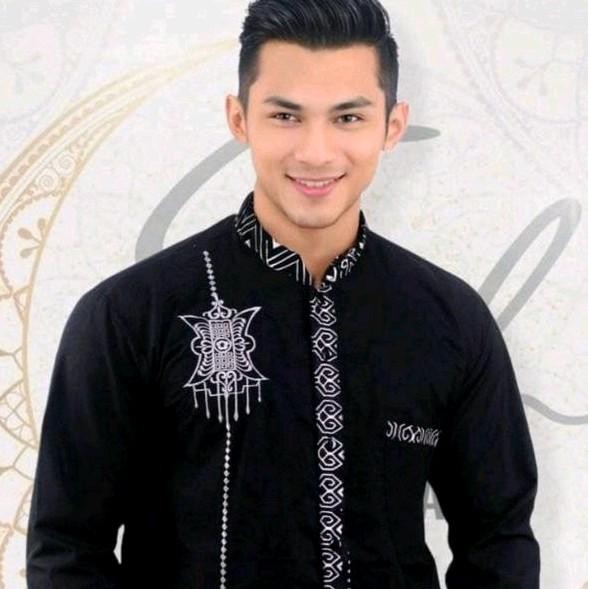 Baju Koko Bordir Motif Pintu Aceh Lengan Panjang Asli 100%