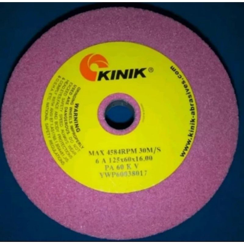 Batu Gerinda mangkok kinik 5 inch straight size 125x60x16.00 PA 60 KV 6A