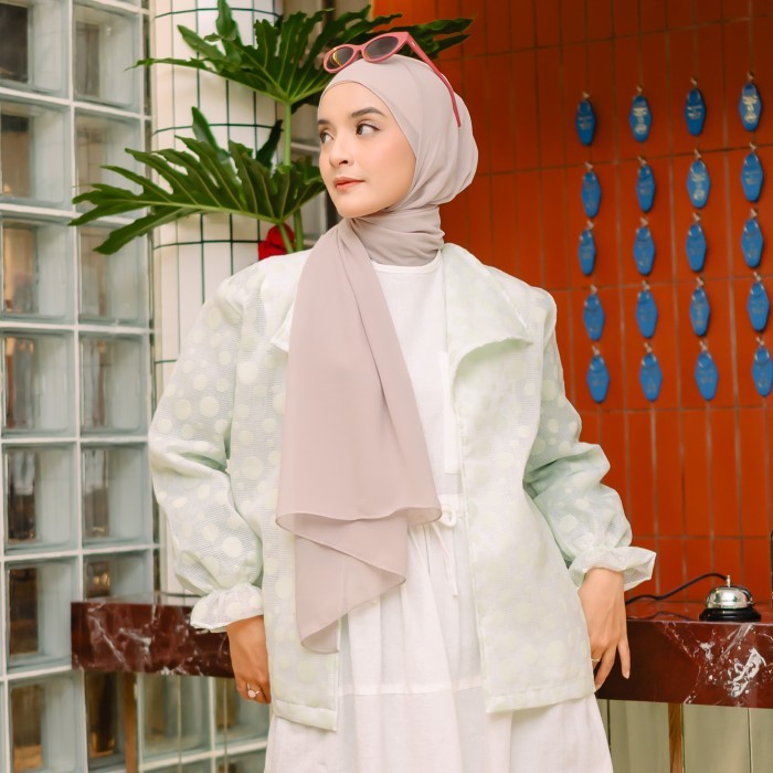 Lozy Hijab - Poka Blazer (Blazer Wanita Tulle Motif Polkadot)