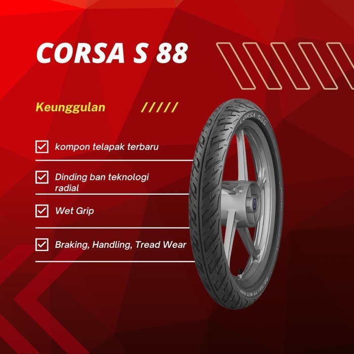 Ban Motor Corsa S 88 100/80 R14 - Ban Motor Tubles