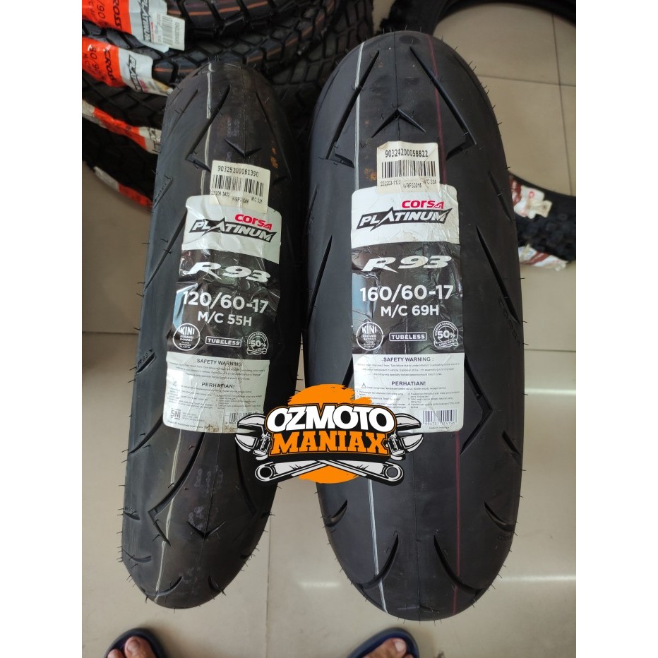 Paket Ban Corsa R93 Size 120/60-17 & 160/60-17