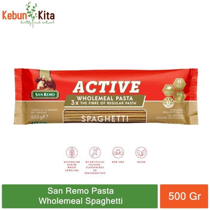 

San Remo Wholemeal Spaghetti 500 Gr