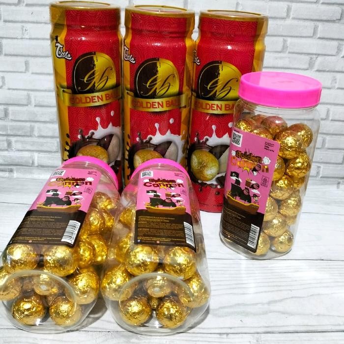 

terbaru !!! tobelo cokelat golden balls mix cannon 1 dus isi 6 toples ready