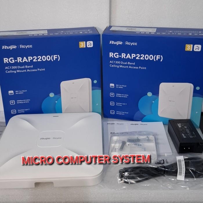 Terlaris Ruijie Rap2200F Rap-2200F Rap2200 Ac1300 Dualband Ceiling Access Point