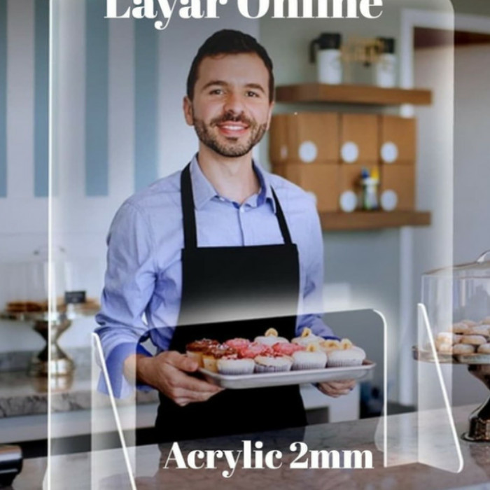 

TERBARU sekat kasir acrylic, pembatas anti corona HOT SALE!