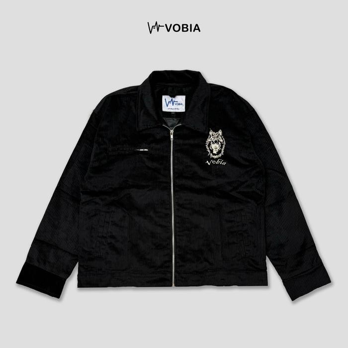 Vobia Work Jacket Boxy Corduroy - Aztec Black