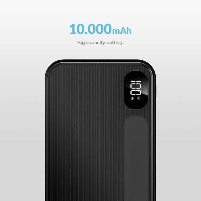 UNEED QuickBox F10 Powerbank 10000mAh 22.5W dengan Layar - UPB416