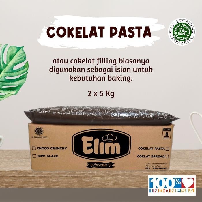 

terbaru !!! 5 kg cokelat pasta elimas selai cokelat choco crunchy dan spread ready