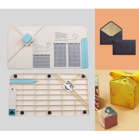 

Alat untuk membuat amplop Tag Gift Bag box Craft / Scribing Board Punch Board / Alat Pemotong Kertas