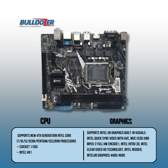 TERLARIS Motherboard Bulldozer H81 M2 - Nvme H81 motherboard buldozer-h81m