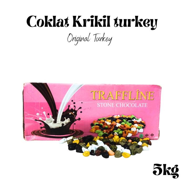 

COKLAT TRAFFLINE STONE CHOCOLATE DUS 5 KG - COKLAT BATU KRIKIL -KURMA ELSHANUM Food Snacks