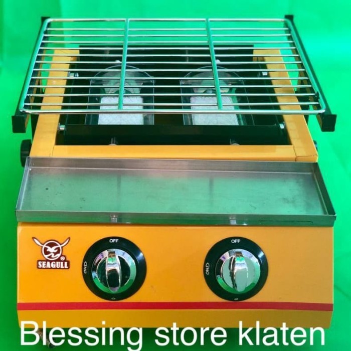 Buruan beli] PANGGANGAN SEAGULL 2 TUNGKU /ROASTER 2 TUNGKU /KOMPOR BAKAR UNTUK BBQ