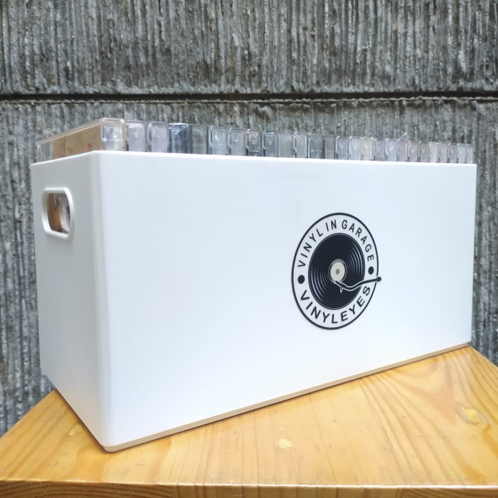 VINYLEYES Durable Plastic Crate/Box/Storage/Rak for CD/VCD/DVD