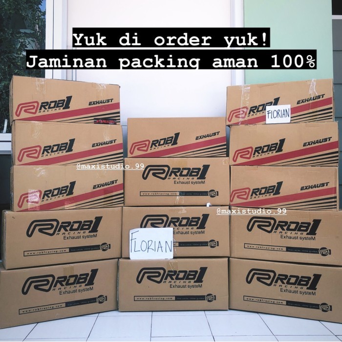 Knalpot Rob1 All New Nmax Aerox Connected Standart Racing Stainless