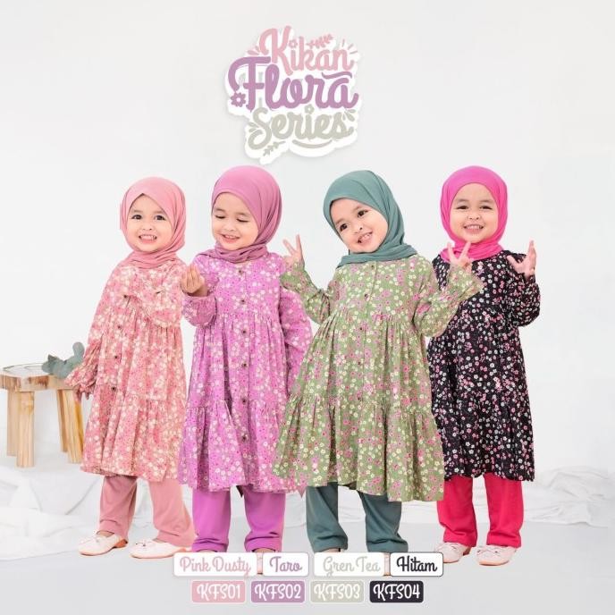 Setelan Tunik Anak Perempuan 1 - 6 Tahun Kikan Lollipop By Cutekids