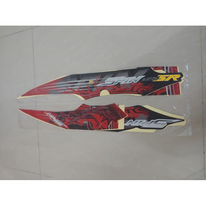 Stiker Bodi & Lis Body & Striping Spin Sr 2010 Merah