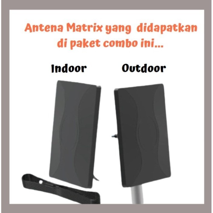 ANTENA TV DIGITAL + SET TOP BOX MATRIX APPLE