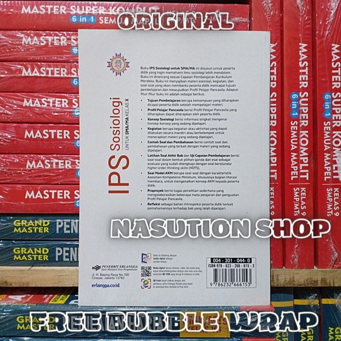 

Terbaru Buku Ips Sosiologi Kelas 1 / X 10 Sma Erlangga Kurikulum Merdeka Ori Terlaris