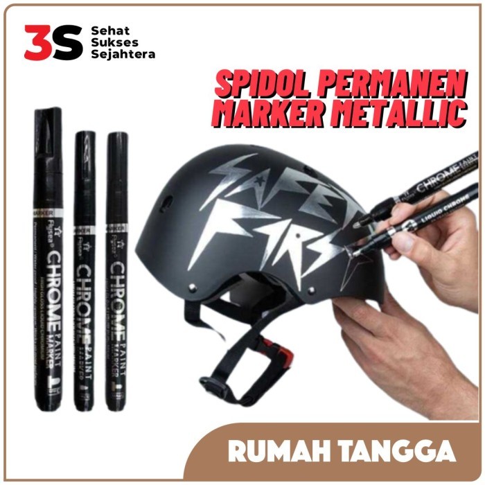 

JFactory Spidol Permanen Maker Metallic Chrome Tahan Air Berkualitas