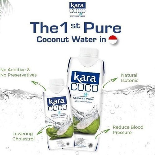

Kara Coco Coconut water Air kelapa asli / Pure Coconut water / air kelapa 1DUS (12X330ML)