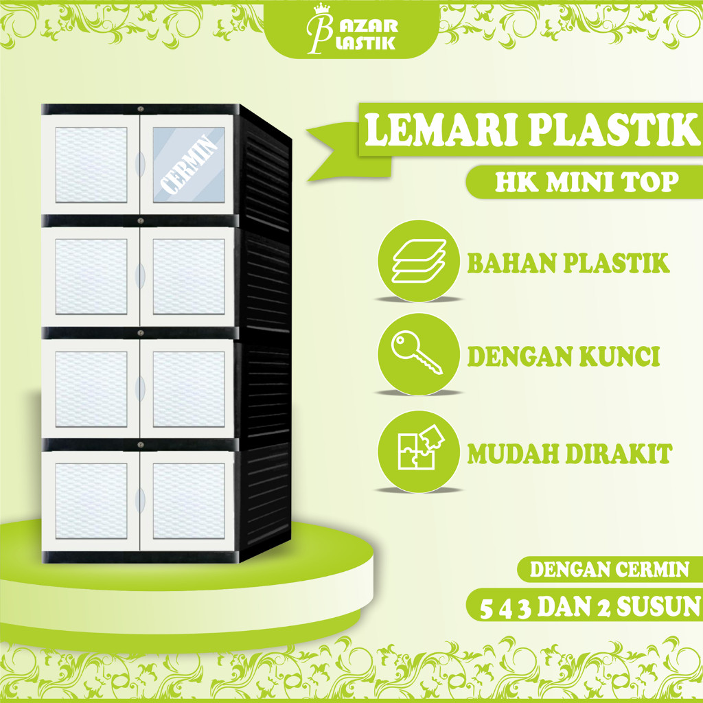 LEMARI BAJU PLASTIK / LEMARI PLASTIK BANYAK TINGKAT / LEMARI PAKAIAN PLASTIK 2 SUSUN 3 SUSUN 4 SUSUN