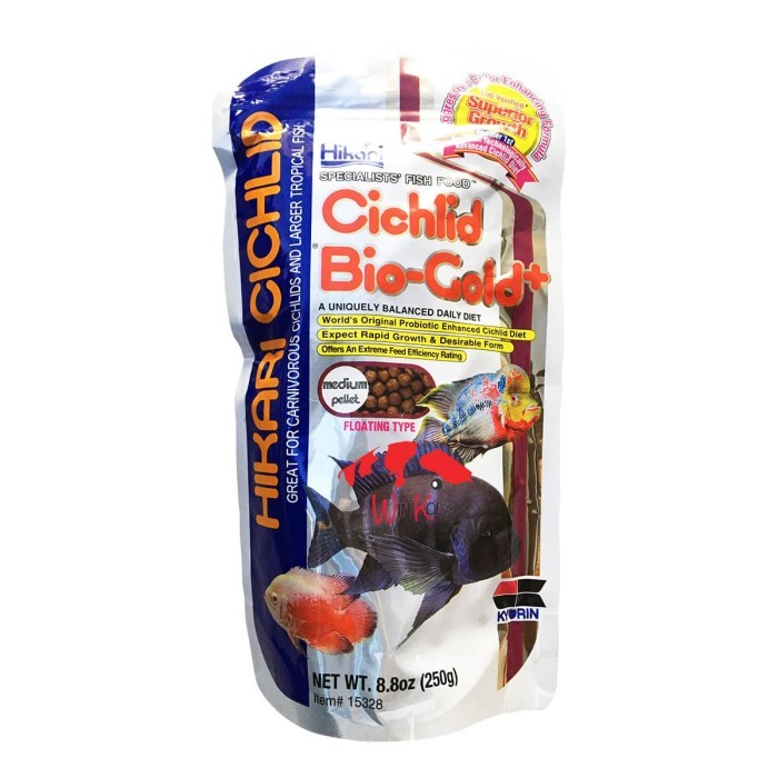 TERBARU Hikari CICHLID Bio-Gold 250G / 250GR/ 250 GR / BIOGOLD PLUS - Medium BISA GRAB