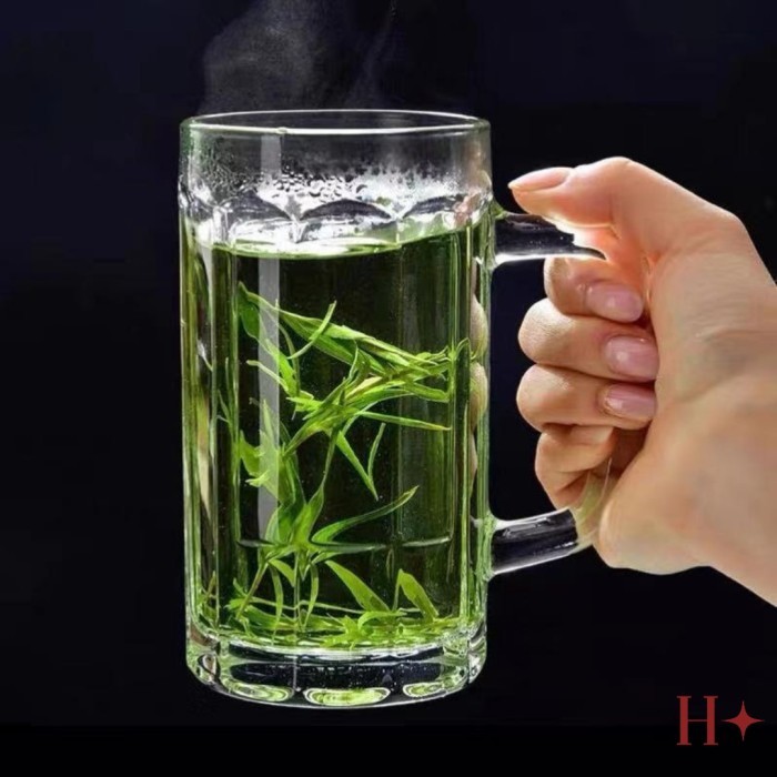 Hostar Gelas Kaca Mug Gelas Kaca Teh Kopi Ukuran 300ML 400ML