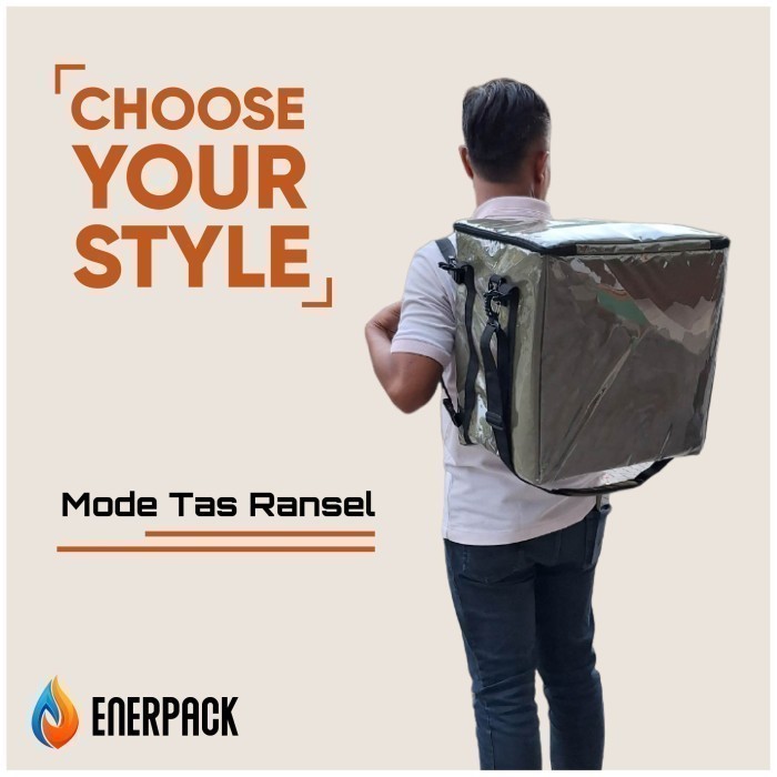 ENERPACK TAS GOFOOD GRABFOOD TAS OJOL - TAS DELIVERY TAS MOTOR EP-F
