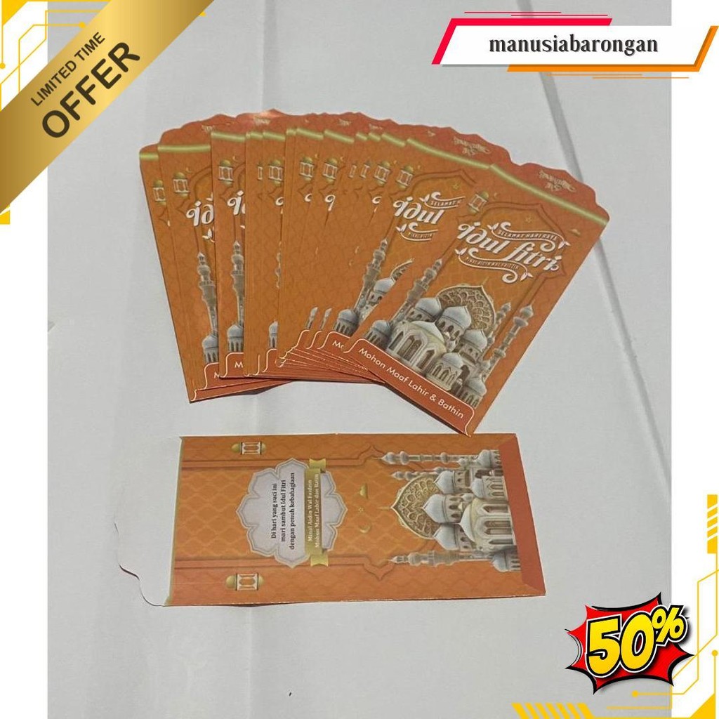 

Ampau / Amplop Uk L Lebaran Masjid Df Uk Besar Isi 50 Lembar 16 Cm X 8 Cm Cod
