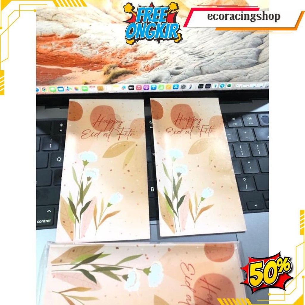 

50Pcs Amplop Lebaran Idul Fitri Ampao Amplop Panjang Bisa Cod