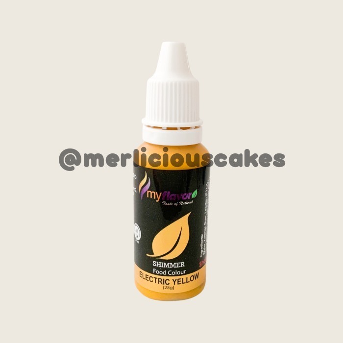 

%$%$%$%$] My Flavor Electric Yellow Shimmer for Cake Painting Pewarna Makanan