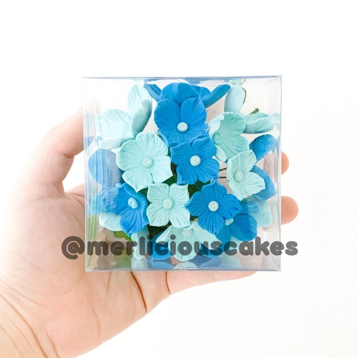 

:0:0:0] Hydrangea Blue Biru Bunga Gumpaste Flower Cake Kue Topper