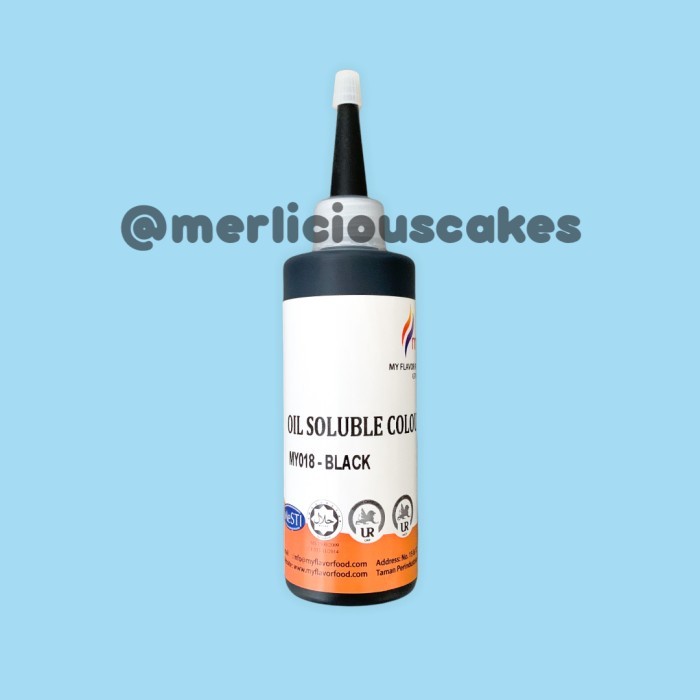 

}}}}}}] 120 Gram Black Oil My Flavor Food Colour Pewarna Makanan Buttercream