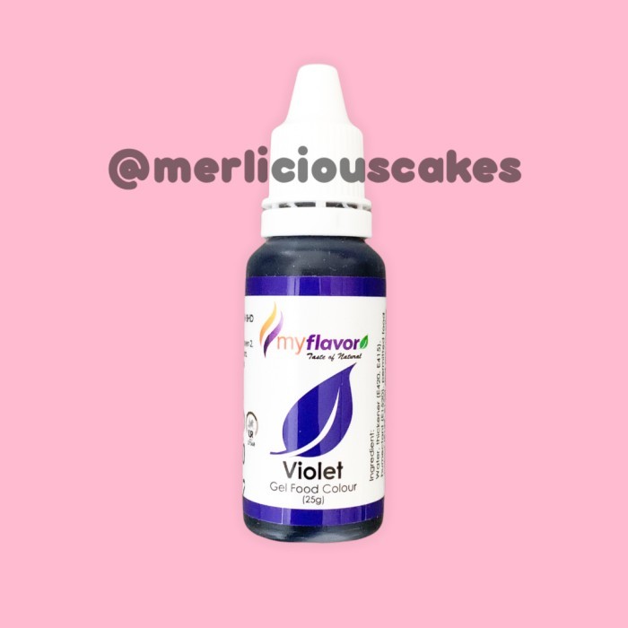 

&<&<&<&] Violet Gel My Flavor Food Color Food Colour Pewarna Makanan