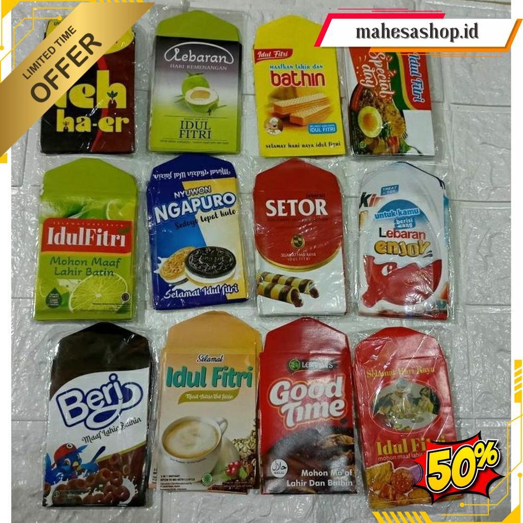 

10Pcs Amplop Lebaran Snack Ukuran Medium 6X8.5Cm Termurah Banget