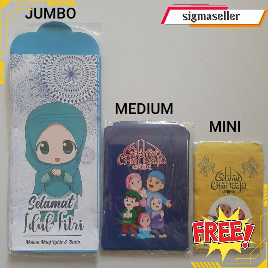 

Amplop Lebaran Jumbo Isi 10 Uang Tidak Ditekuk Siap Kirim