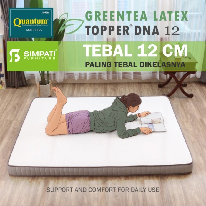 Latex Topper Quantum Greentea Latex tebal 12 cm