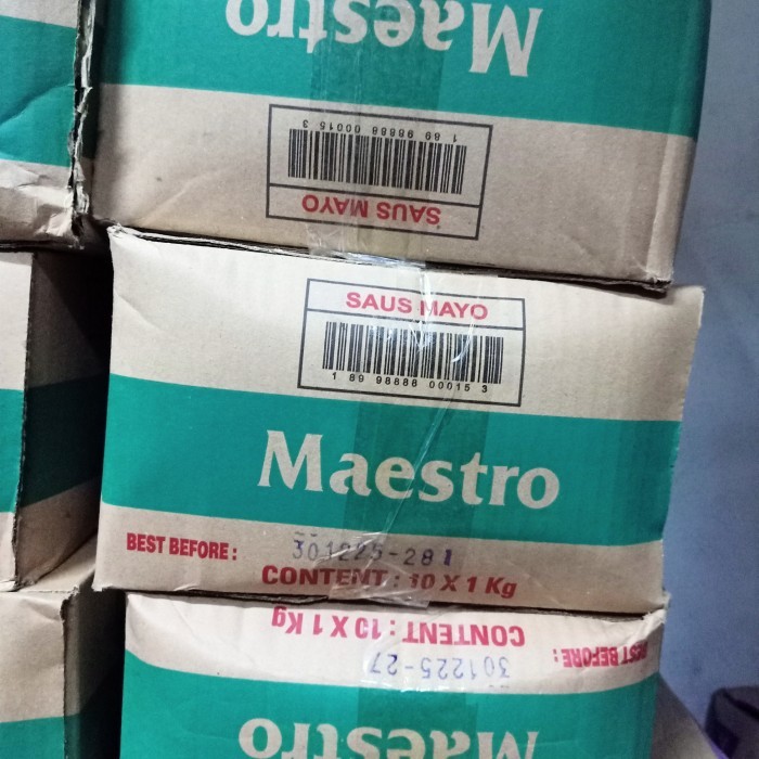 

Terbaru Saus Mayo Maestro 1Kg X 10 Pcs Per Dus Reguler Dan Kargo