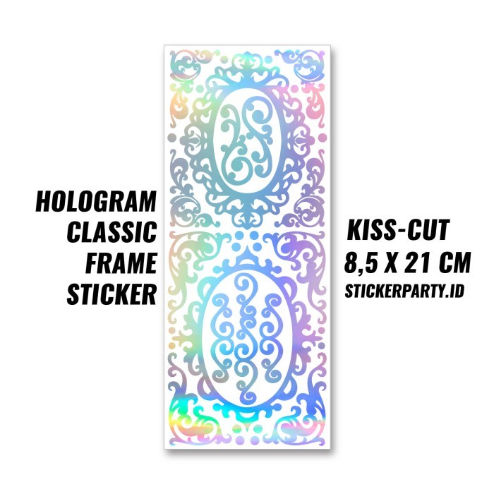 

------] [Sticker Party] Stiker Hologram Classic Klasik Frame Bingkai (OAL06)